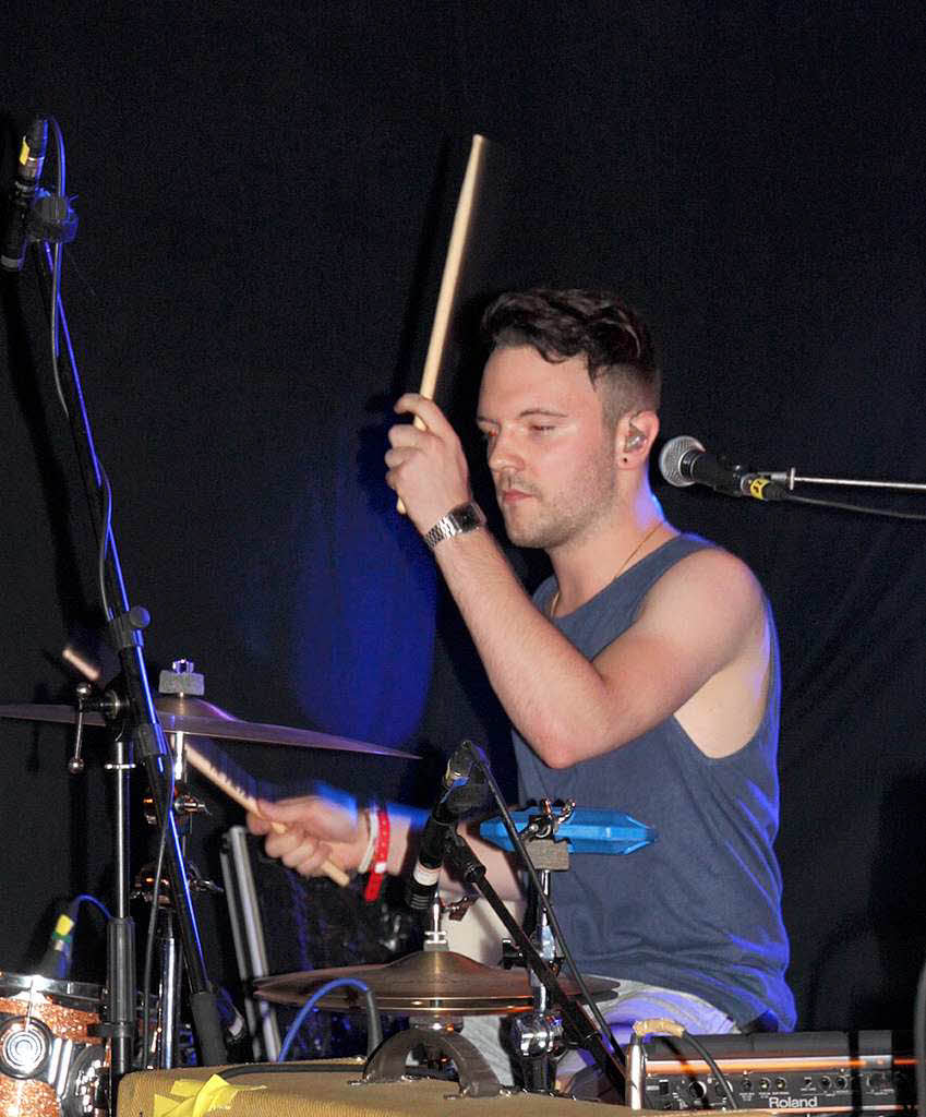 Drummer der Band Untertagen Christopher