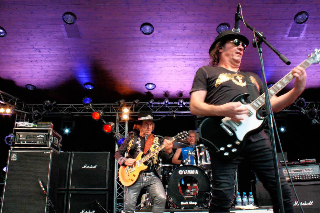 Rock im Doppelpack: The Sweet und Slade gastierten beim Open Air im Kurpark. Rock im Doppelpack: The Sweet und Slade gastierten beim Open Air im Kurpark.