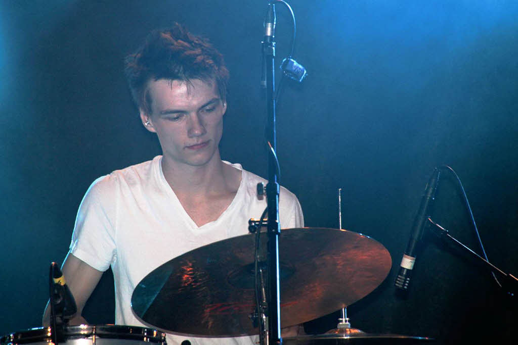 Der Drummer der Band Jacob Royal, Philip