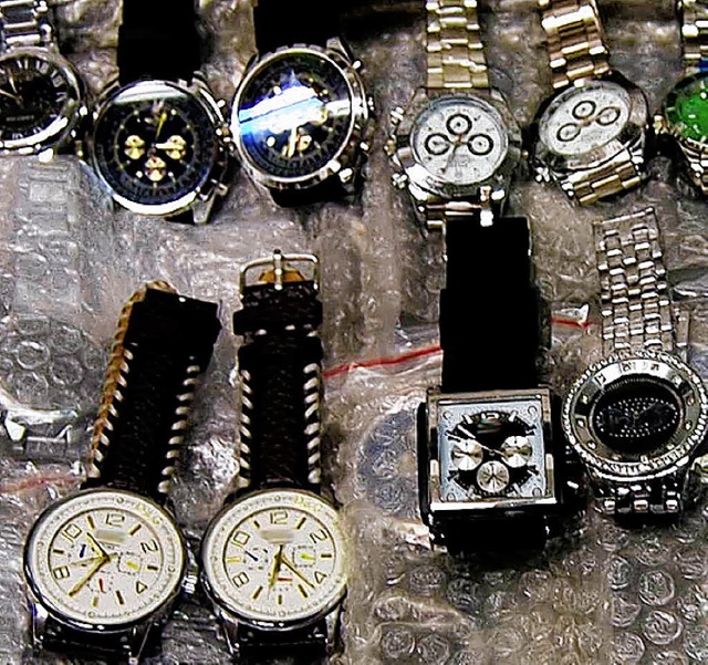 Beliebte Schmuggelware: Armbanduhren   | Foto: Archivfoto: Zoll