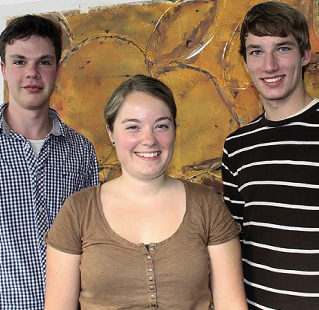 Bastian Diehm (rechts) gab Anika Kasten und Henry Parzefall wertvolle Tipps.   | Foto: Privat