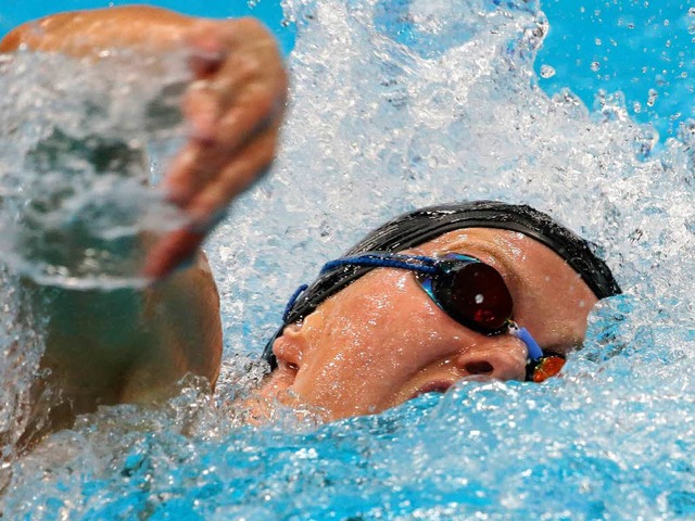 Schwimmen im Pipi? Im Leistungssport n...e US-Athletin Carly Geehr (Symbolbild)  | Foto: dpa