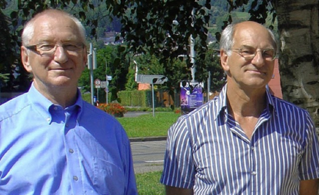 Heinz Zimmermann Hanspeter Weltin (von links)  | Foto: Oliver Goehrs