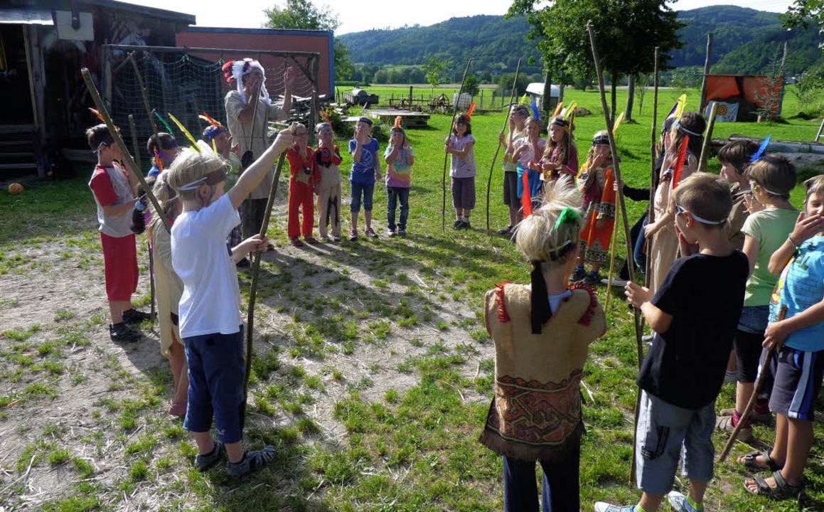 Wildwest in Enkenstein: Huptling Klau...of einen Nachmittag lang groen Spa.   | Foto: Privat