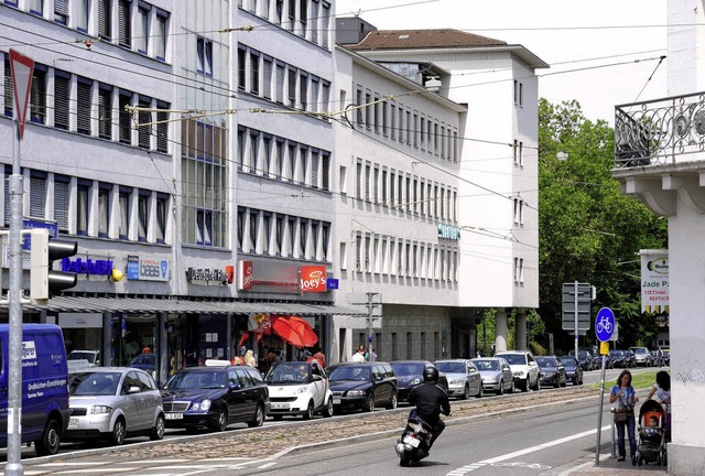 Auch hier im &#8222;Siemenshaus&#8220; (Bildmitte) knnte ein Hotel entstehen.   | Foto: Ingo Schneider