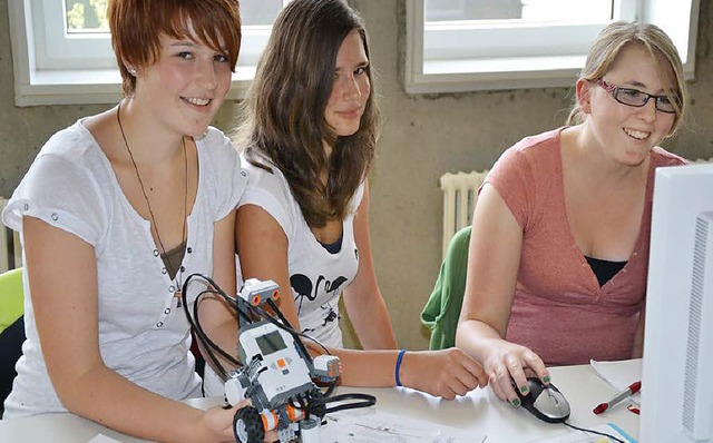 Roboter programmieren gehrt zum bung...m der &#8222;Summer-Univerity&#8220;.   | Foto: Duale Hochschule