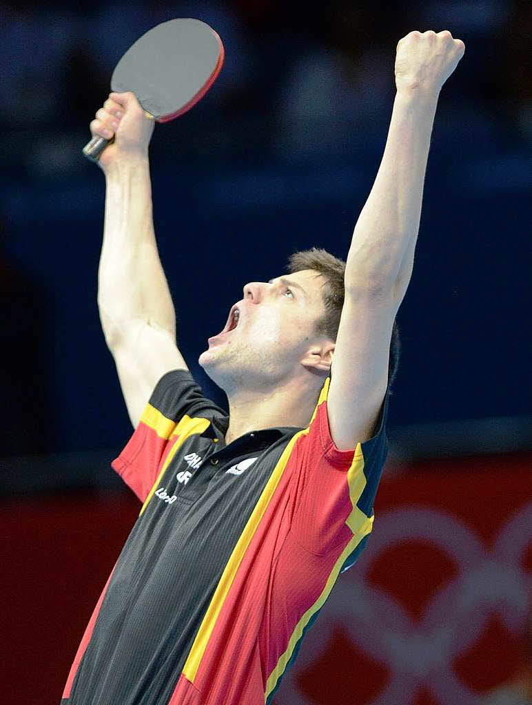 Fr Tischtennis-Profi Dimitrij Ovtcharov kam die Bronze-Medaille unerwartet. Umso grer ist die Freude ber den Sieg im entscheidenden Spiel gegen Taiwan.