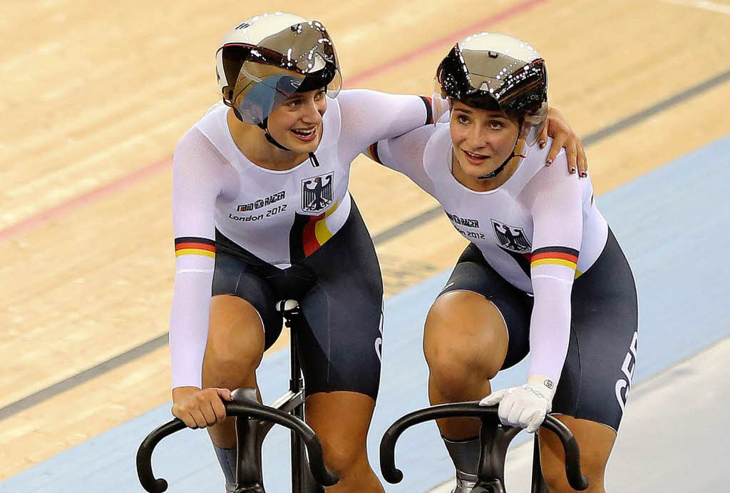 Gold im Team-Sprint: Kristina Vogel und Miriam Welte gelang der Sprung nach ganz oben, nachdem China wegen eines Wechselfehlers disqualifiziert wurde.