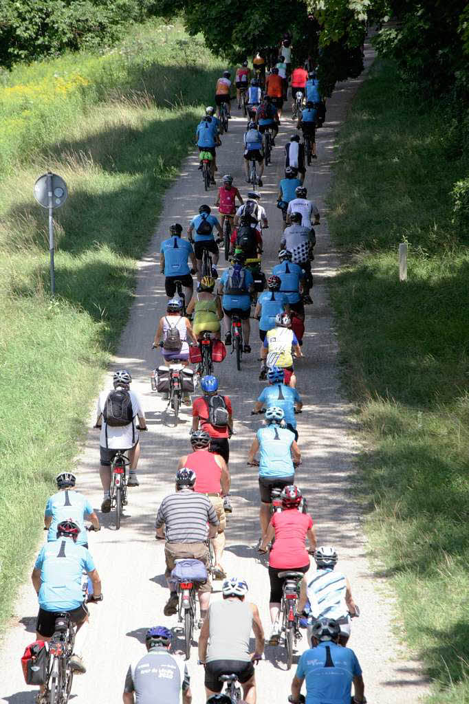Schlussetappe der Tour de Lndle 2012: Aufbruch zum letzten Teilstck von Sasbach nach Rust.