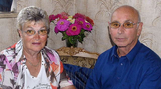 Gerda und  Helmut Brand feiern am heut...nigschaffhausen ihre goldene Hochzeit.  | Foto: Roland Vitt