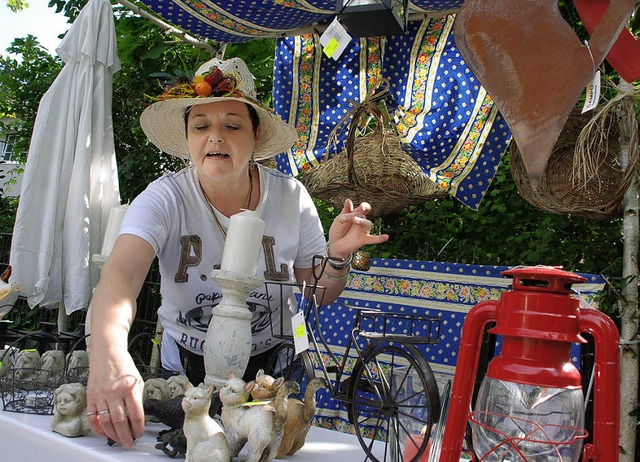 Zu Genuss im Park gehren  Kulinarisch...Altenheim, die  Dekoartikel anbietet.   | Foto: GES