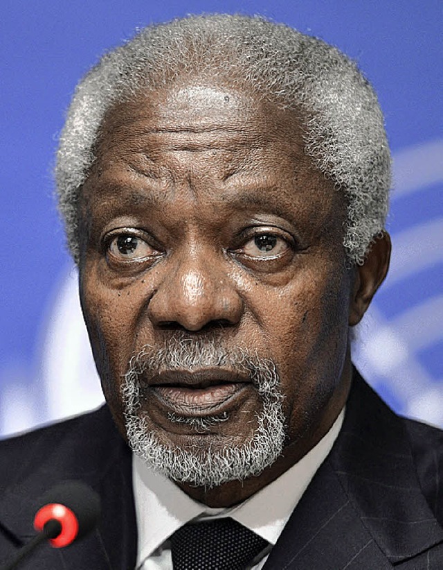 Zieht sich als Syrien-Sondergesandter zurck: Kofi Annan  | Foto: dpa