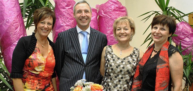 Jutta Hanser, Andreas Drner, Anett Da...iesmal zugunsten der Markgrafenschule.  | Foto: Norbert Sedlak