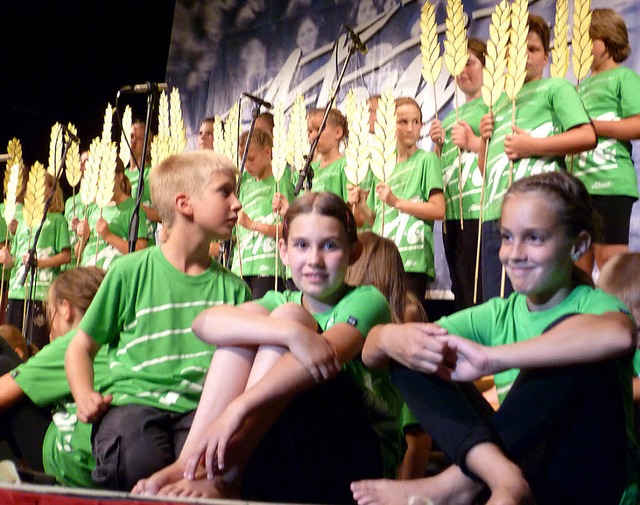 Die Kinder begeisterten das Publikum.   | Foto: Gabriele Rasenberger