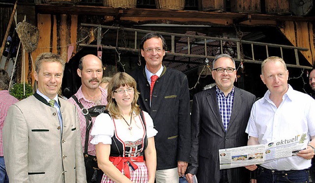 Naturpark-Brunch auf dem  Wiegert-Hof ..., Klaus Rckert und Karlheinz Dunker.   | Foto: Ullmann