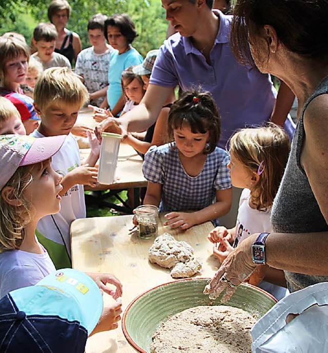 Hausener Ferienkinder hatten richtig F... auf dem Schneiderhof in Kirchhausen.   | Foto: Hege