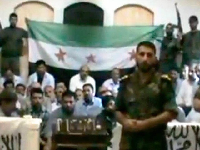 Dieses Bild stammt aus dem  Video, das...tergruppe der Freien Syrischen Armee.   | Foto: dapd