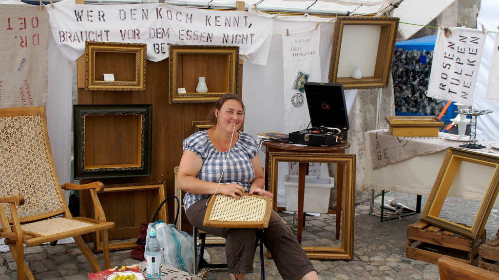 Binationaler Kunsthandwerkmarkt in Endingen: Feine Handarbeit fr Antikes.