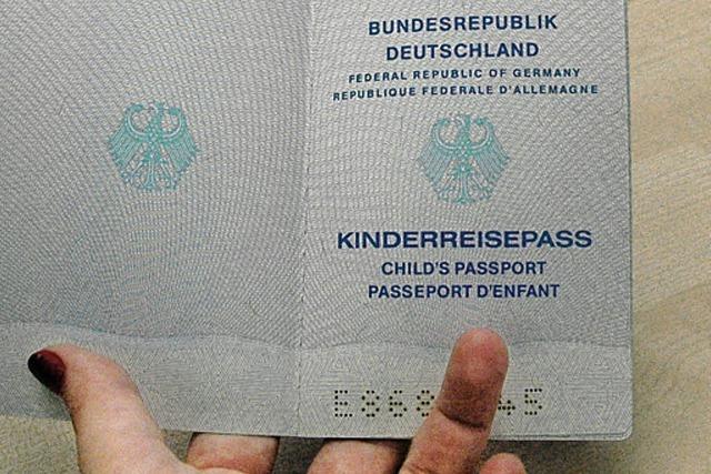 Kinder brauchen den eigenen Pass