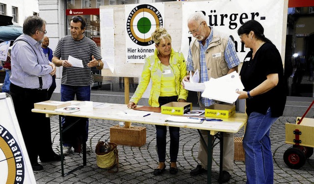 5000 Unterschriften fr einen Brgeren...Initiative in zwei Wochen gesammelt.    | Foto: SK