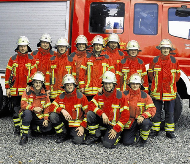 Mit dem Leistungsabzeichen in Gold aus...net: die Albbrucker Feuerwehrmnner.    | Foto: DEHMEL