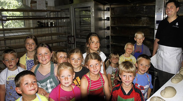 14 Kids waren beim Murger Sommerspa  ... Clemens Pfeiffer in Obersckingen.     | Foto: Reinhard Herbrig