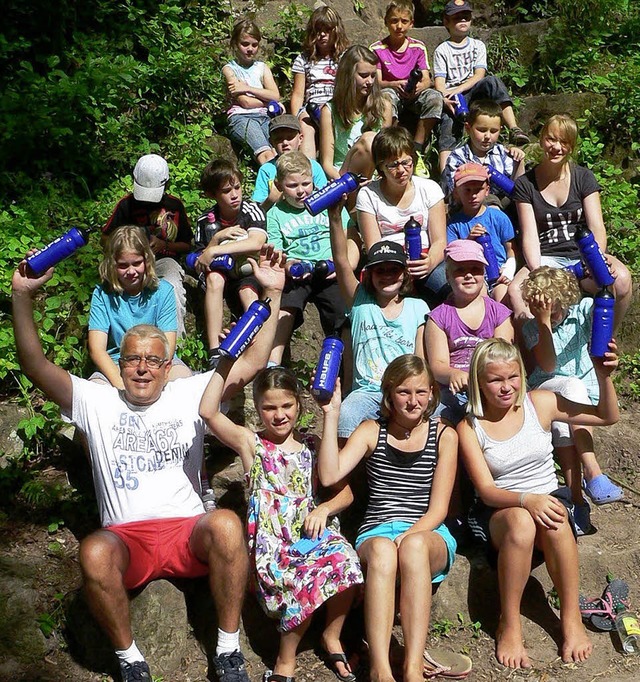 Die Siegergruppe &#8222;Girls-Power&#8... der gewonnenen Suchaktion in Maulburg  | Foto: Georg Diehl