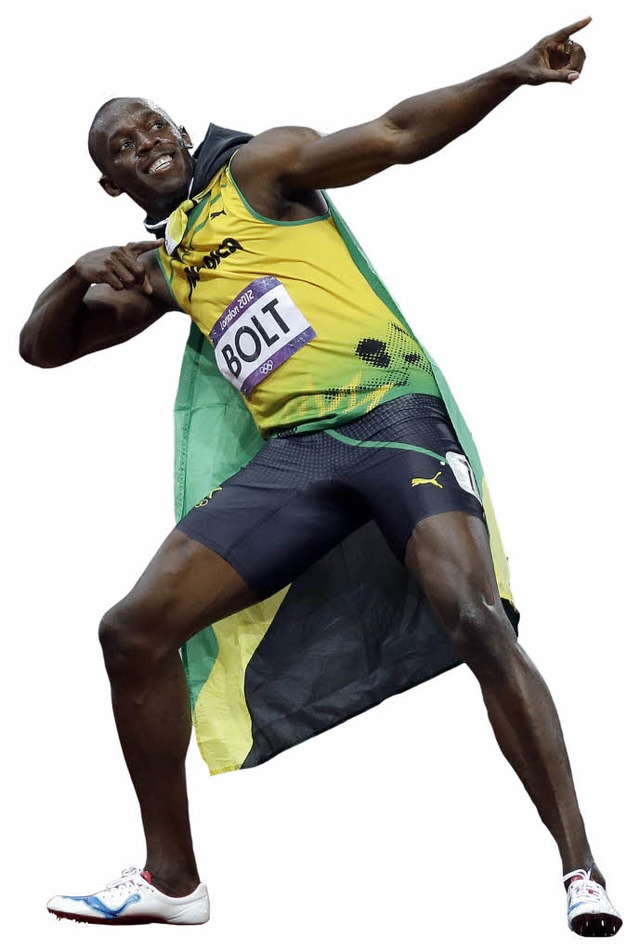 Usain Bolt kann auch locker.   | Foto: dapd