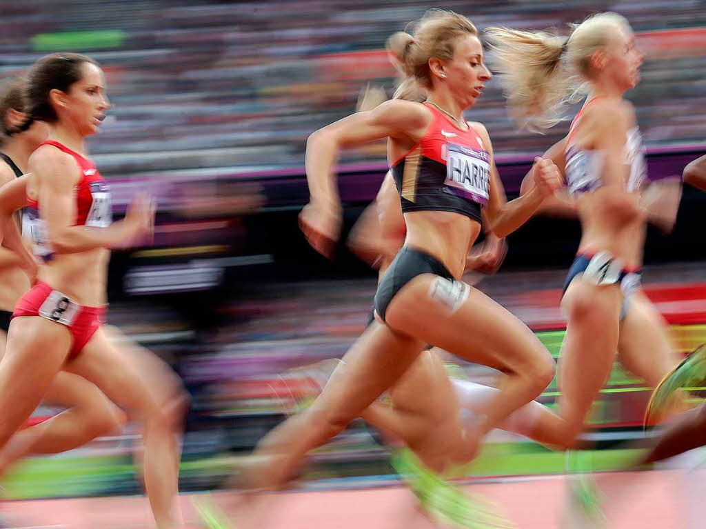 Olympia-Debtantin Corinna Harrer lief ber 1500 Meter ins Halbfinale. Mit der Zeit war die junge Athletin noch nicht zufrieden. Da ist durchaus noch Potential nach oben.