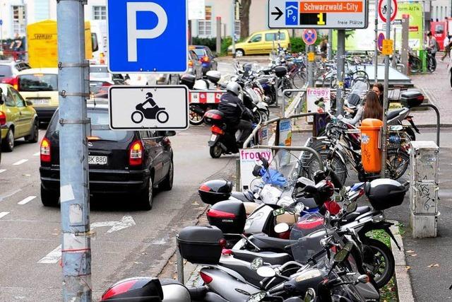 Innenstadt-Umgestaltung kostet die Hälfte der Motorrad-Stellplätze