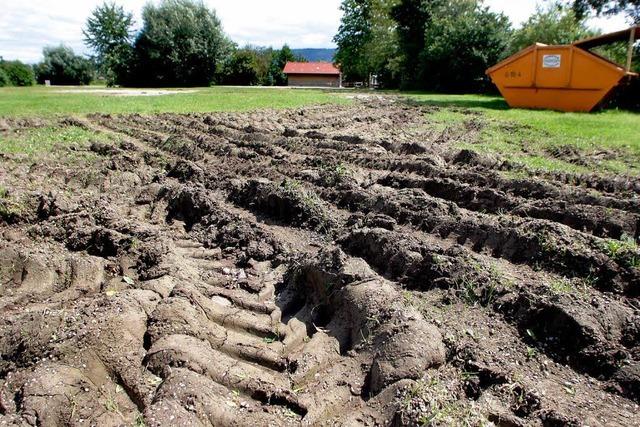 Seenachtsfest in Schuttern: Festwiese stark beschdigt