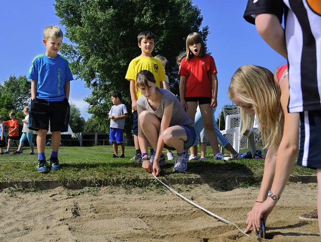 Viel Spa hatten die Kinder und Jugend...tathletik des Turnvereins Herbolzheim.  | Foto: Daniel Mandel