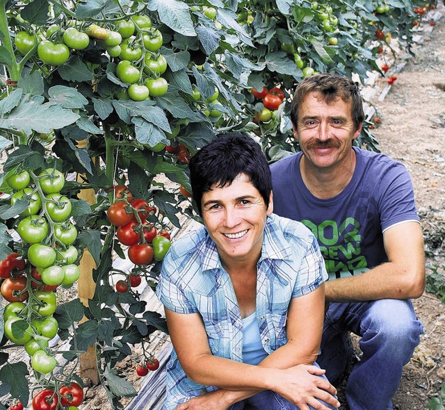 Im Brunlinger Bauerngarten von Alexan...das die Kunden selbst ernten knnen.    | Foto: Molitor