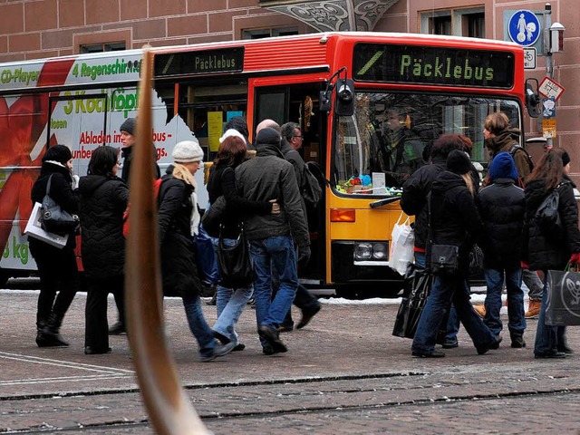 Der Pcklebus in Freiburg.  | Foto: Rita Eggstein