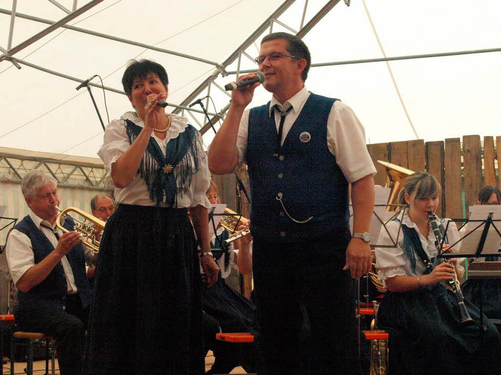Musikalisch bestens unterhalten wurden die Gste gleich zu Beginn vom Musikverein Aispel-Rohr. 