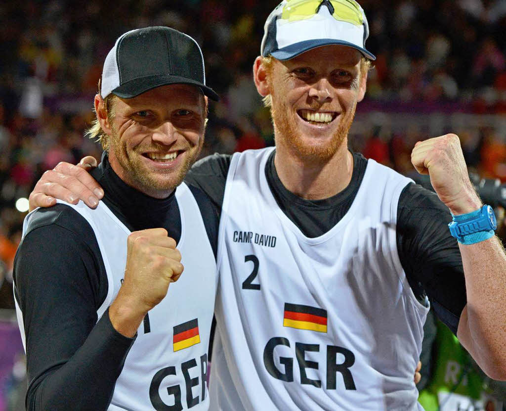 Mit einer unglaublichen Gelassenheit spielten sich Julius Brink und Jonas Reckermann ins Finale. So weit kamen deutsche Beachvolleyballer noch nie bei Olympischen Spielen.