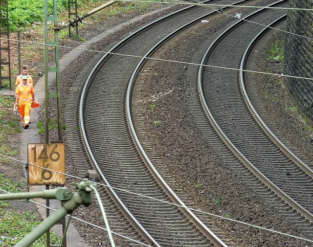 Wo sollen die beiden weiteren Gleise h... Scherer, sollen die Brger mitreden.   | Foto:  Helmut seller