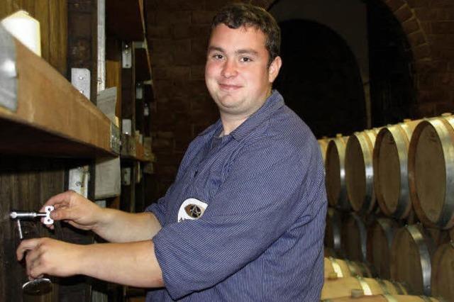 Ausbildungsberuf Weinküfer: Andreas Philipp ist zuständig für den guten Geschmack