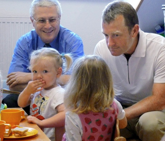 Besuch erhielten die Jungen und Mdche...m Landtagsabgeordneten Ulrich Lusche.   | Foto: Privat