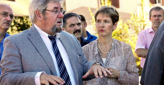 Beim Besuch von Landrtin Marion Damma...e sich jedenfalls bestens informiert.   | Foto: Herbert Frey