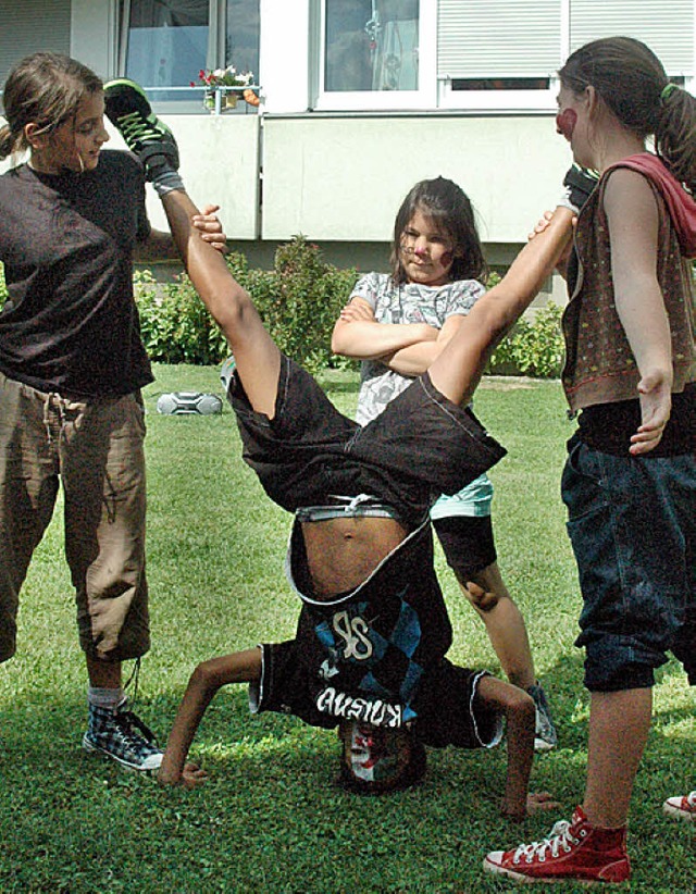 Breakdance-Vorfhrung beim Campinello  | Foto: Leony Stabla