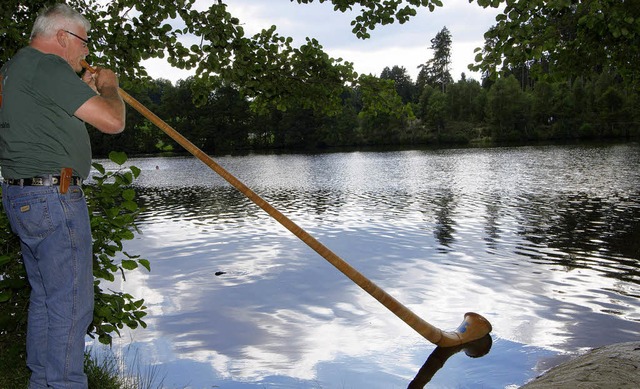 Alphorn am Schlchtsee - Walter Altorfer  | Foto: Wilfried Dieckmann