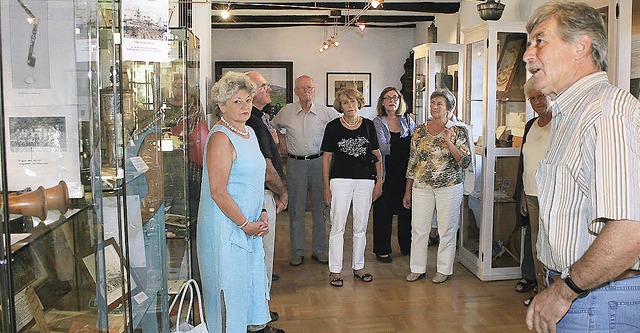 Inmitten der Sonderausstellung im Heim... ber die Geschichte des Chorgesanges.  | Foto: Reinhard Cremer