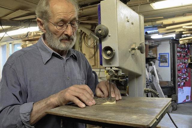 Für Walter Wenk ist das Bearbeiten von Holz eine Leidenschaft