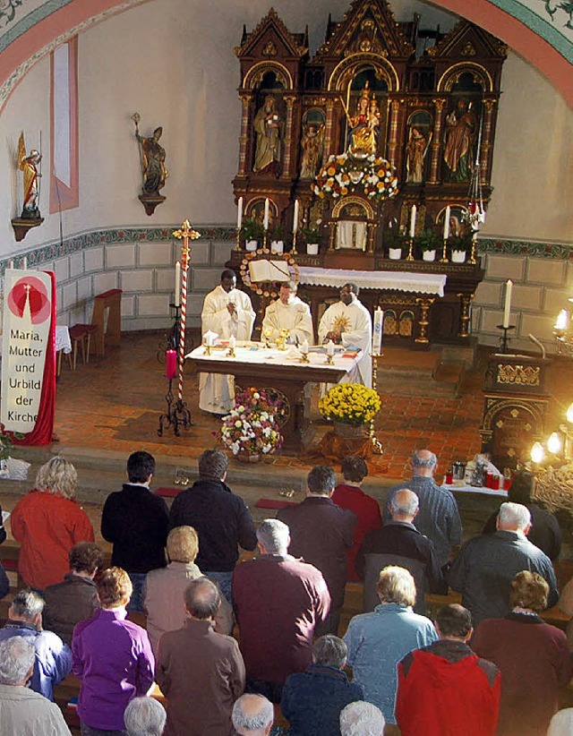 Wallfahrtsgottesdienst in der Hrnlebergkapelle 2011   | Foto: B. Fackler