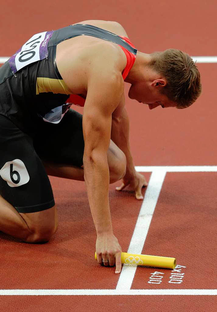 Die deutschen Sprinter hatten in ihrem Vorlauf keine Chance auf das Erreichen des Endlaufs.