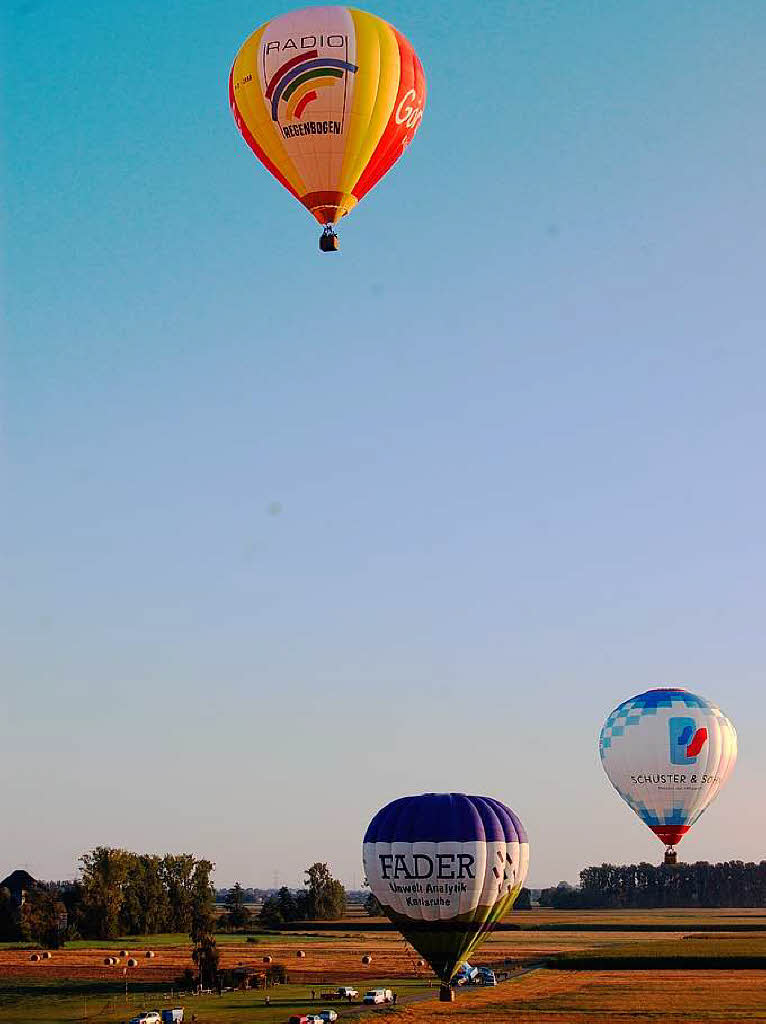 Alle Ballons sind gestartet.