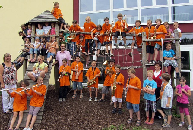 Erfolgreicher Musikernachwuchs: die Hartheimer Blserklasse  | Foto: Privat