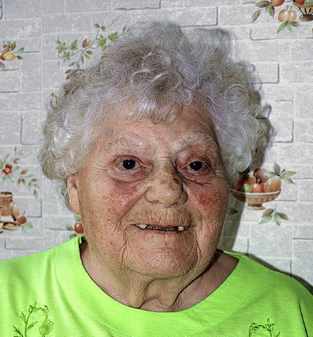 Dora Schwald heute 80 Jahre alt.  | Foto: Paul Schleer