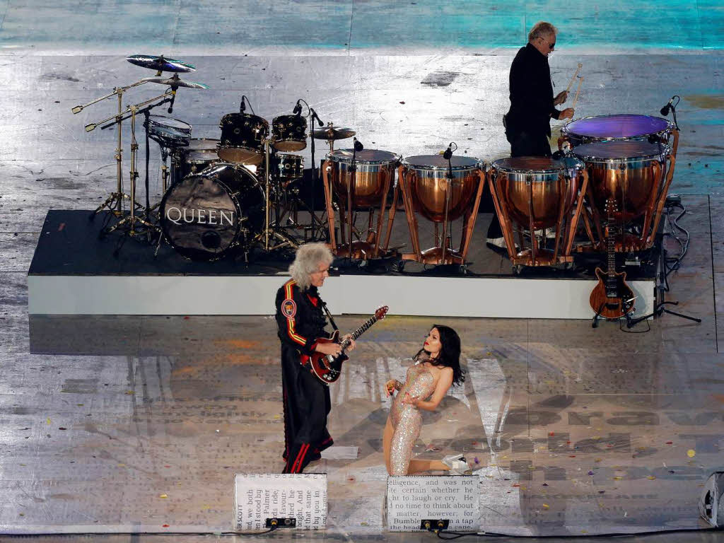 Queen-Gitarrist Brian May und Jessie J.